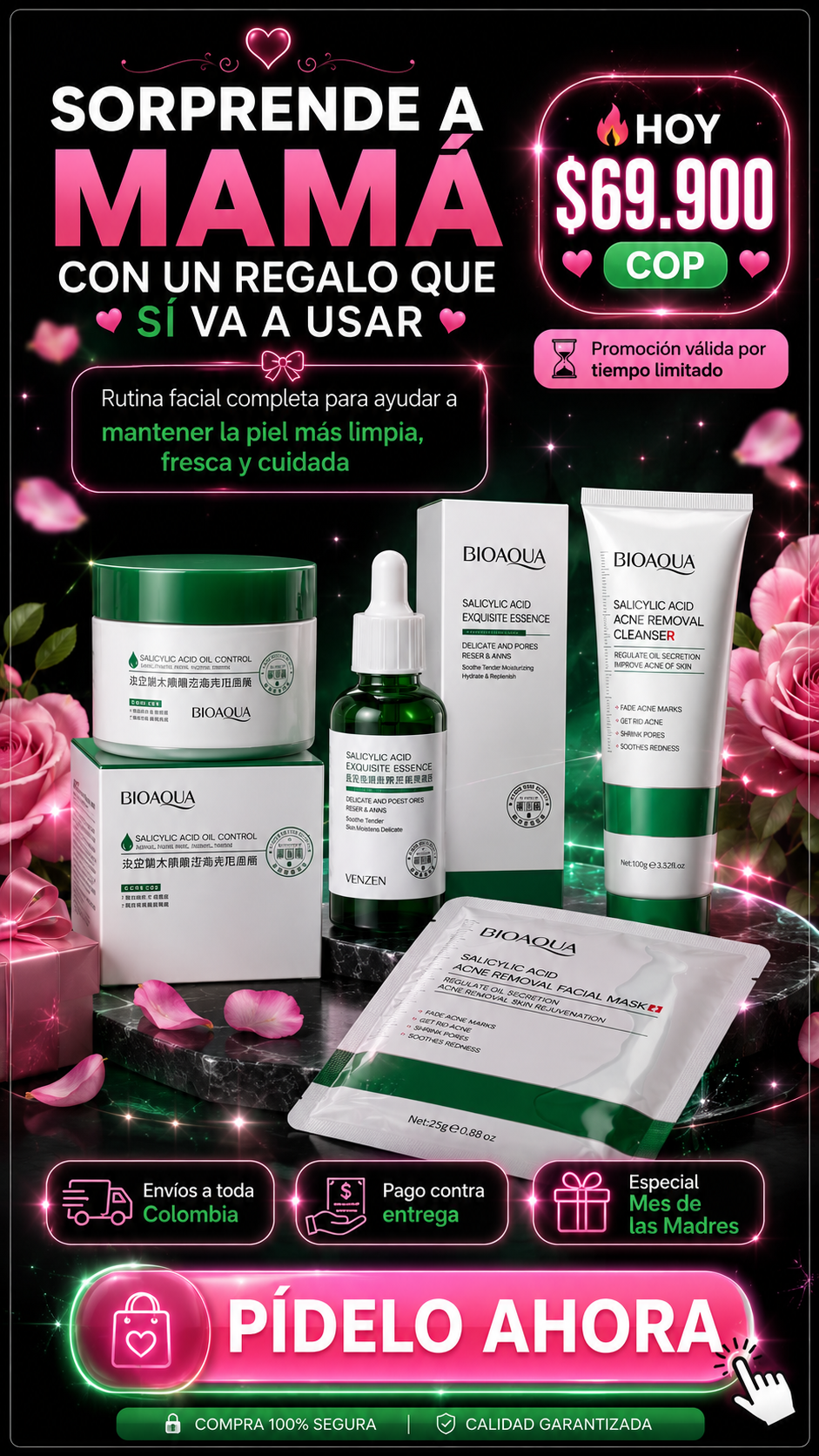 KIT ACIDO SALICILICO X5N2 BIOAQUA