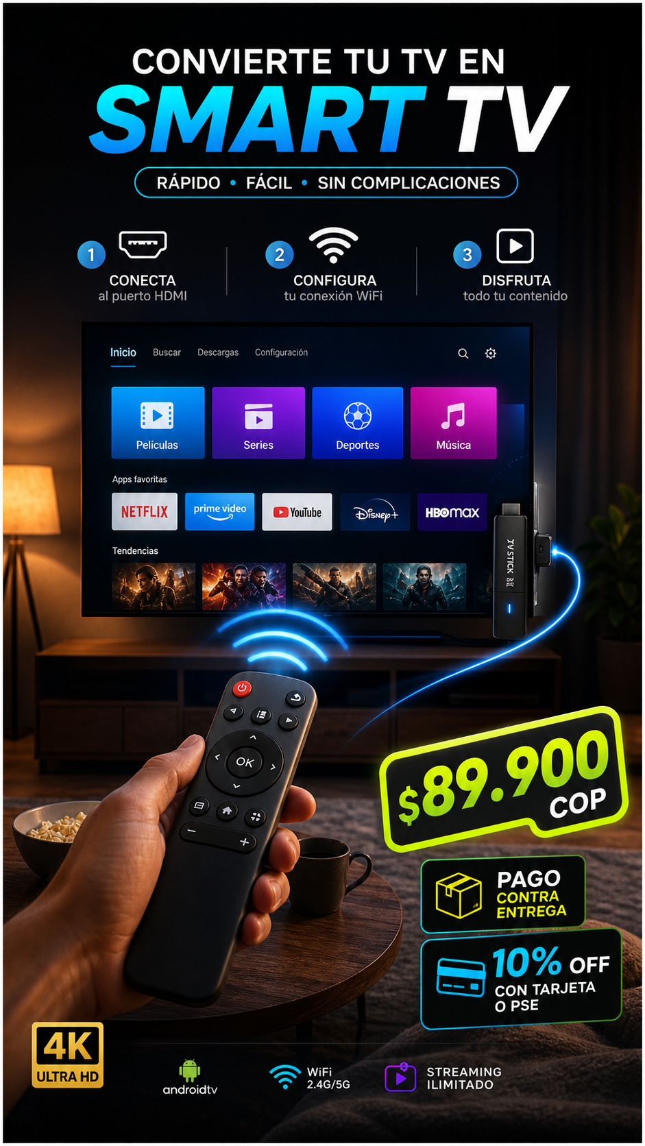 Tv Stick 4K Smart  TV