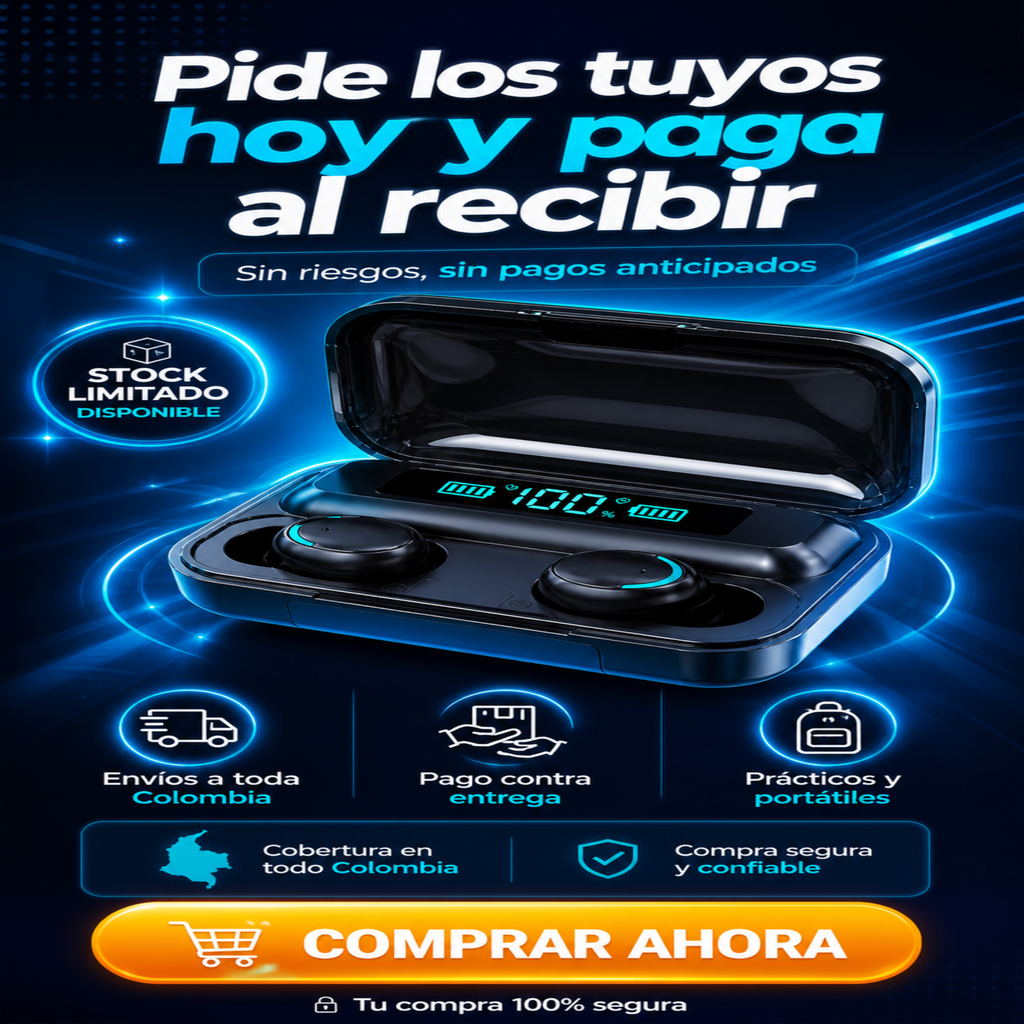 Audífonos Inalámbrico power bank f9