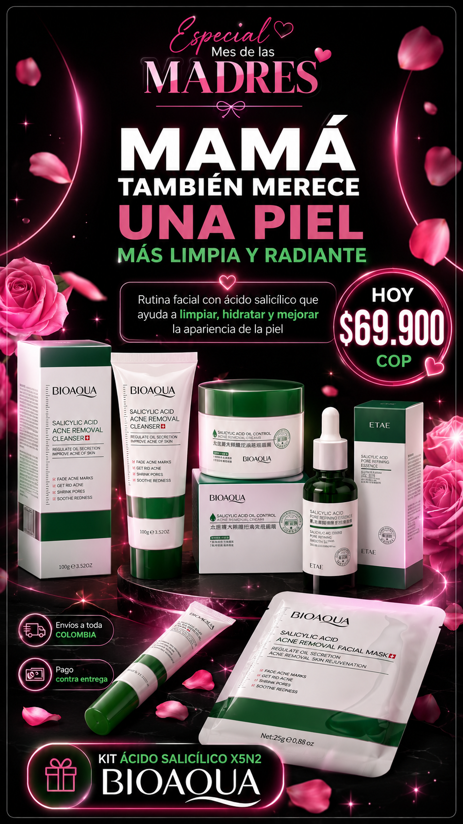 KIT ACIDO SALICILICO X5N2 BIOAQUA