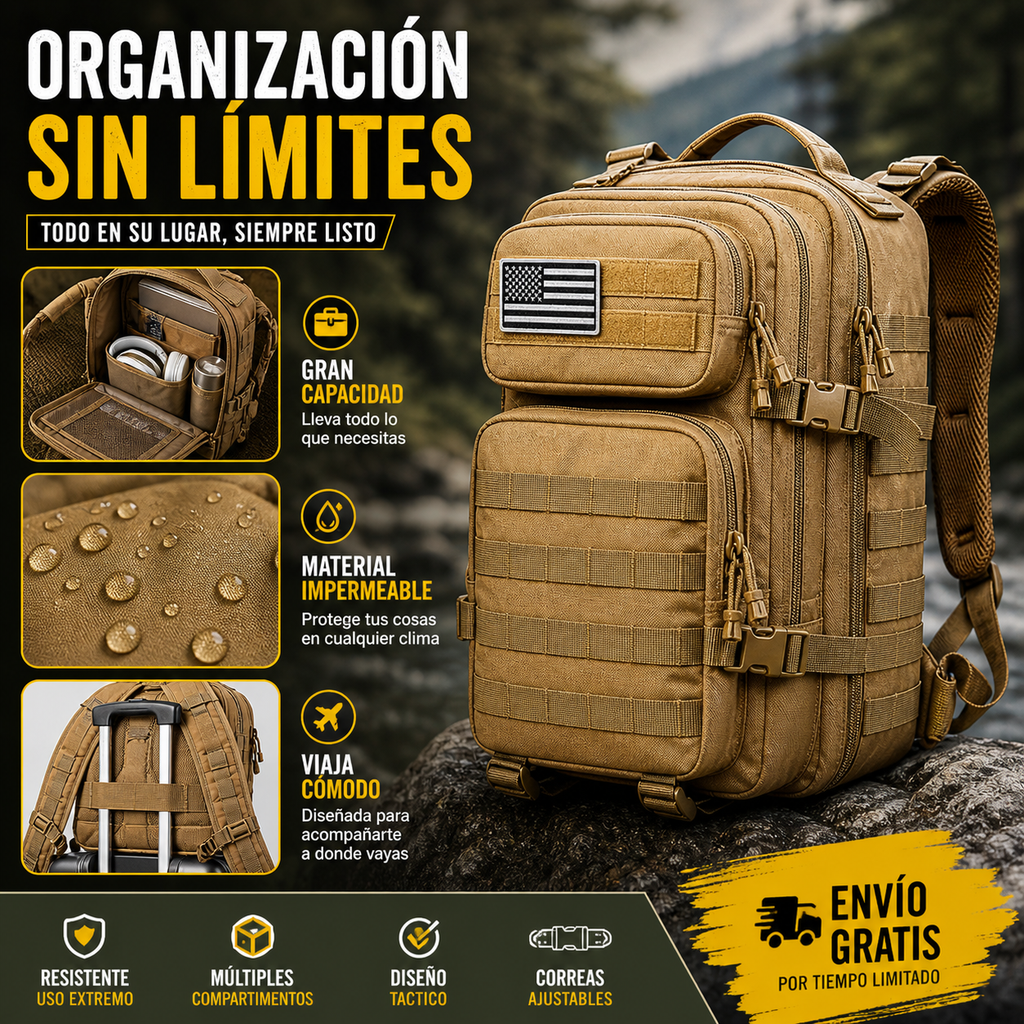 Mochila maleta militar