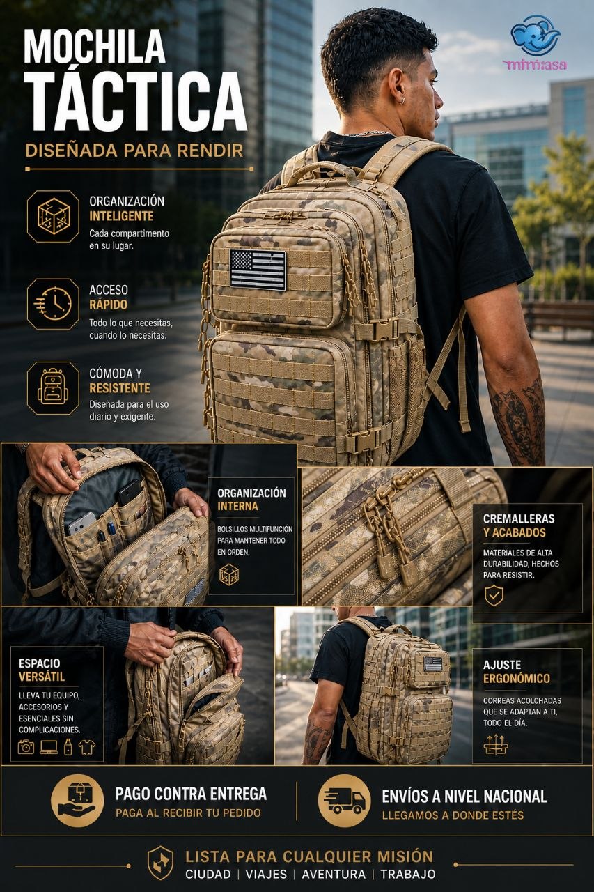Mochila maleta militar